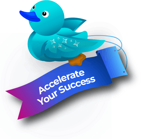 Bill the Duck with headphones