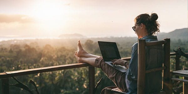 woman on laptop