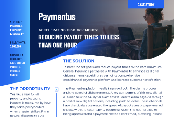 Paymentus insurance disbursements case study