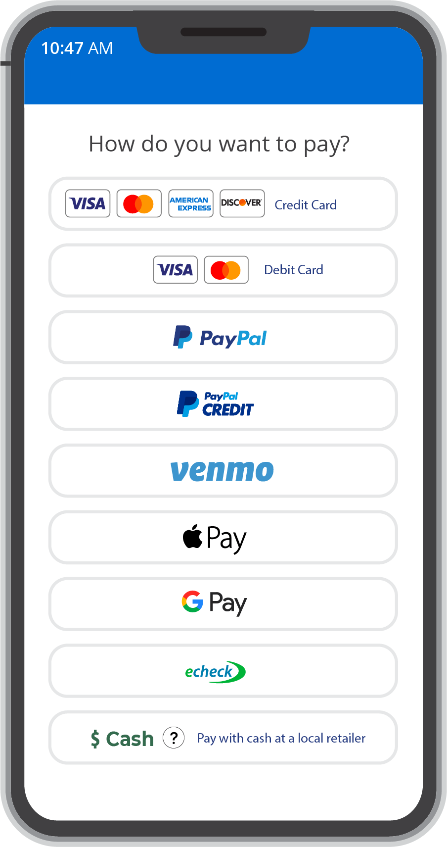 mobile payment options