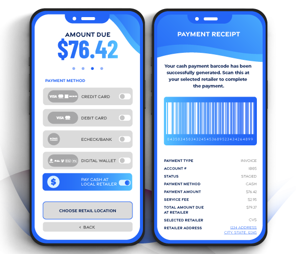 Paymentus scan to pay screens