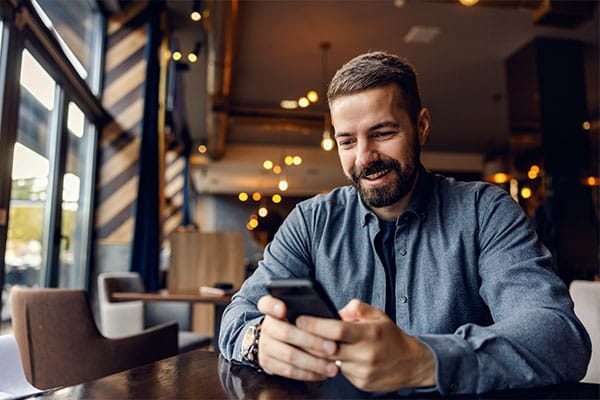 Man on phone in store final
