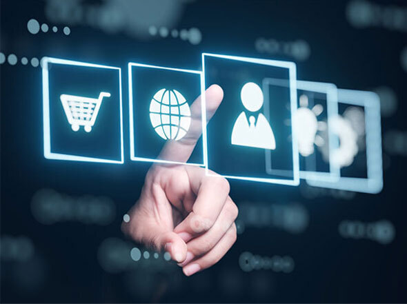 Hand Choosing an Option from Augmented Reality Screen