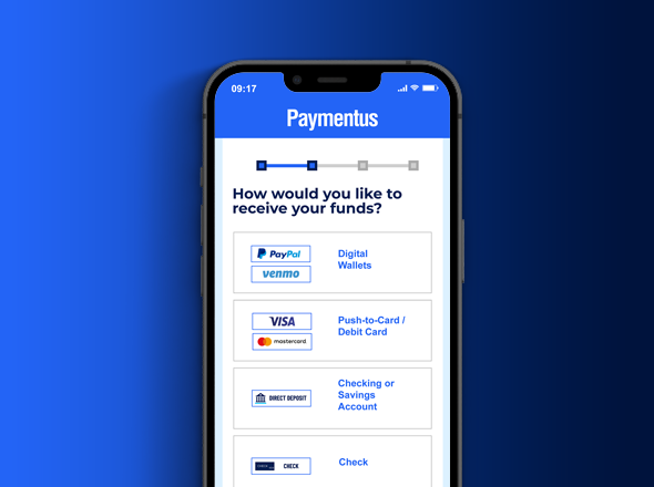 Paymentus digital disbursements mobile