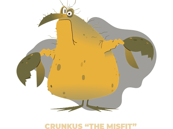 Crunkus the Misfit, a Paymentus Billing and Payment Monster
